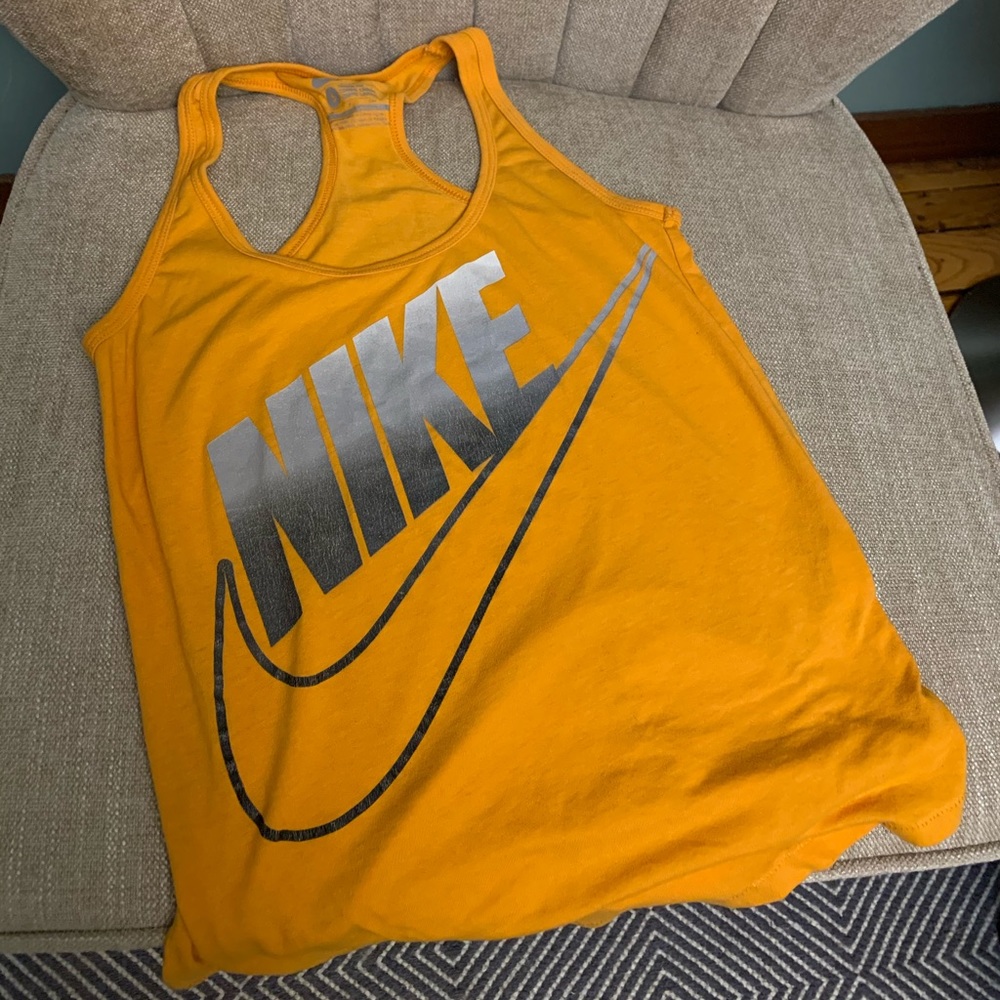 Orange Nike racerback tank